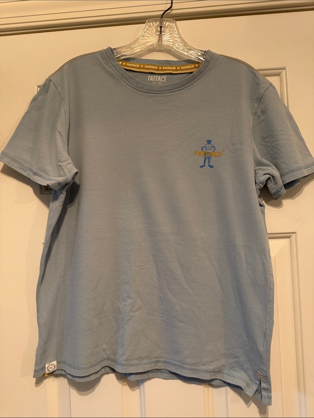 FatFace Light Blue Short Sleeve Logo Tee